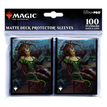 MTG Magic The Gathering CCG Outlaws of Thunder Junction 100ct Vraska, the Silencer Key Art Deck Protector Sleeves UPI-38355