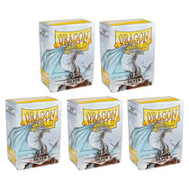 Dragon Shield Sleeves Standard Size Matte Silver 100 Ct 5 Packs ATM11008K2