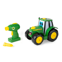 Tomy John Deere BUILD-A-BUDDY Tractor Toy and Toy Drill Toddler STEM Take Apart Toys with 16 Individual Pieces and Kids Tools Kids Building Toys Ages 3 Years and Up TM-46655B