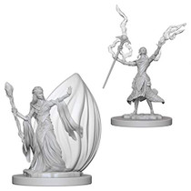 Wizkids Dungeons & Dragons Wizkids Elf WizardWizKids Elf Female Wizard Nozurs Marvelous Unpainted s Include deep cuts for easier hand painting Miniature WZK72623