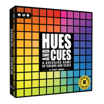 The OP Usaopoly Hues and Cues Board Game Vibrant Color Guessing Game for 3-10 Players USA-PA135-725