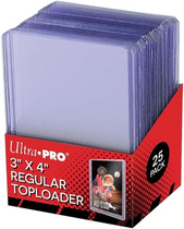 Ultra Pro 3 x 4 Super Clear Premium Toploader Card Protector 25ct ULP81145