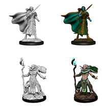 Wizkids Dungeons & Dragons Wizkids Elf Fighter & Cleric Magic the Gathering Unpainted s W14 Elf Fighter & Elf Cleric Miniature D&D WZK90279