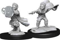 Paizo Dungeons and Dragons Halfling Wizard Pathfinder Deep Cuts Unpainted s W14 Halfling Wizard Mal Miniature D&D WZK90260