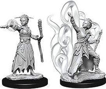 Wizkids Dungeons And Dragons Games Female Human Warlock Unpainted Miniatures D&D WZK73837