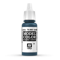 Vallejo Model Color Gunmetal Blue Acrylic Non Toxic Paint 17ml VAL-70800