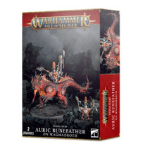 Games Workshop Warhammer Age of Sigmar Fyreslayers Auric Runefather on Magmadroth can be assembled as Auric Runeson Miniatures 84-23