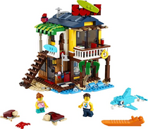 LEGO Creator 3in1 Surfer Beach House Building Kit Featuring Beach Hut and Animal Toys New 2021 564 Pieces LEGO-31118