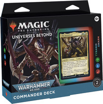 Magic the Gathering CCG Universes Beyond Warhammer 40k Commander Deck Regular - Tyranid Swarm Tyranid Swarm (Green-Blue-Red)