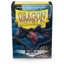Dragon Shield Standard Size Matte Finish Black Color Card Sleeves 100ct AT-M11002