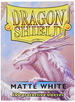Dragon Shield Standard Size Matte Finish White Color Protective Sleeves 100ct AT-M11005