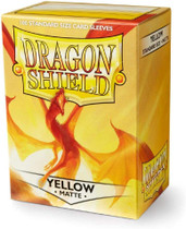 Dragon Shield Arcane Tinman Standard Size Matte Finish Yellow Color Card Sleeves 100ct AT-M11014