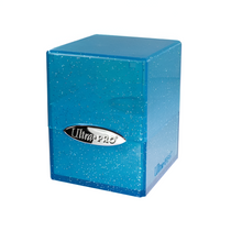 Ultra Pro Satin Cube Glitter Blue Stores 100+ standard size cards ULPDB15908