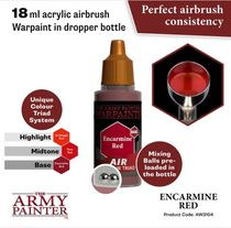 The Army Painter Warpaints Air Color Triad Encarmine Red Non Toxic Air Brush Paint 18ml AW3104