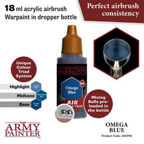 The Army Painter Warpaints Non-Toxic Water Based Airbrush Paint Air Omega Blue (18ml/0.6oz) AMYAW3115