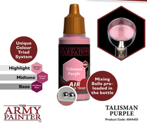 The Army Painter Warpaints Air Color Triad Talisman Purple Non Toxic Air Brush Paint 18ml AW4451