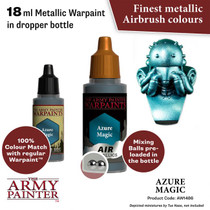 The Army Painter Warpaints Metallics Azure Magic Non Toxic Acrylic Paints 18ml WP1486