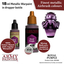 The Army Painter Warpaints Metallics Royal Purple Non Toxic Acrylic Paints 18ml WP1488