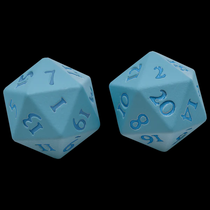 Ultra PRO Dungeons & Dragons Vivid Heavy Metal D20 Dice Set Light Blue 2ct  UP Your Gaming 20 Sided Dice UPI-15940