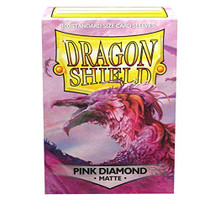 Dragon Shield Matte Finish Diamond Pink Color Standard Size Card Sleeves 100ct AT-M11039