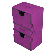 Gamegenic Stronghold 200+ Convertible Deck Box Double-Sleeved Card Storage Card Game Protector Purple Color G20081