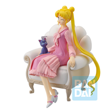 Figurine Sailor Moon - Usagi & Luna Style Antique - Ichibansho 13cm - Banpresto