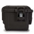 "Side view of NANUK 908 Ammo Case – IP67-rated, stackable design with reinforced padlock holes"