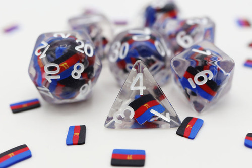 Polyamorous Flag RPG Dice Set