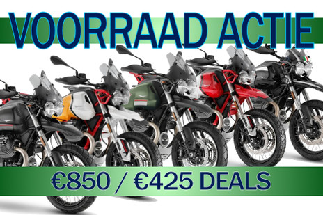 Voorraadactie Moto Guzzi Voorraadactie Moto Guzzi