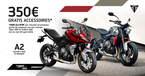 Gratis accessoires bij een Trident of Tiger 660