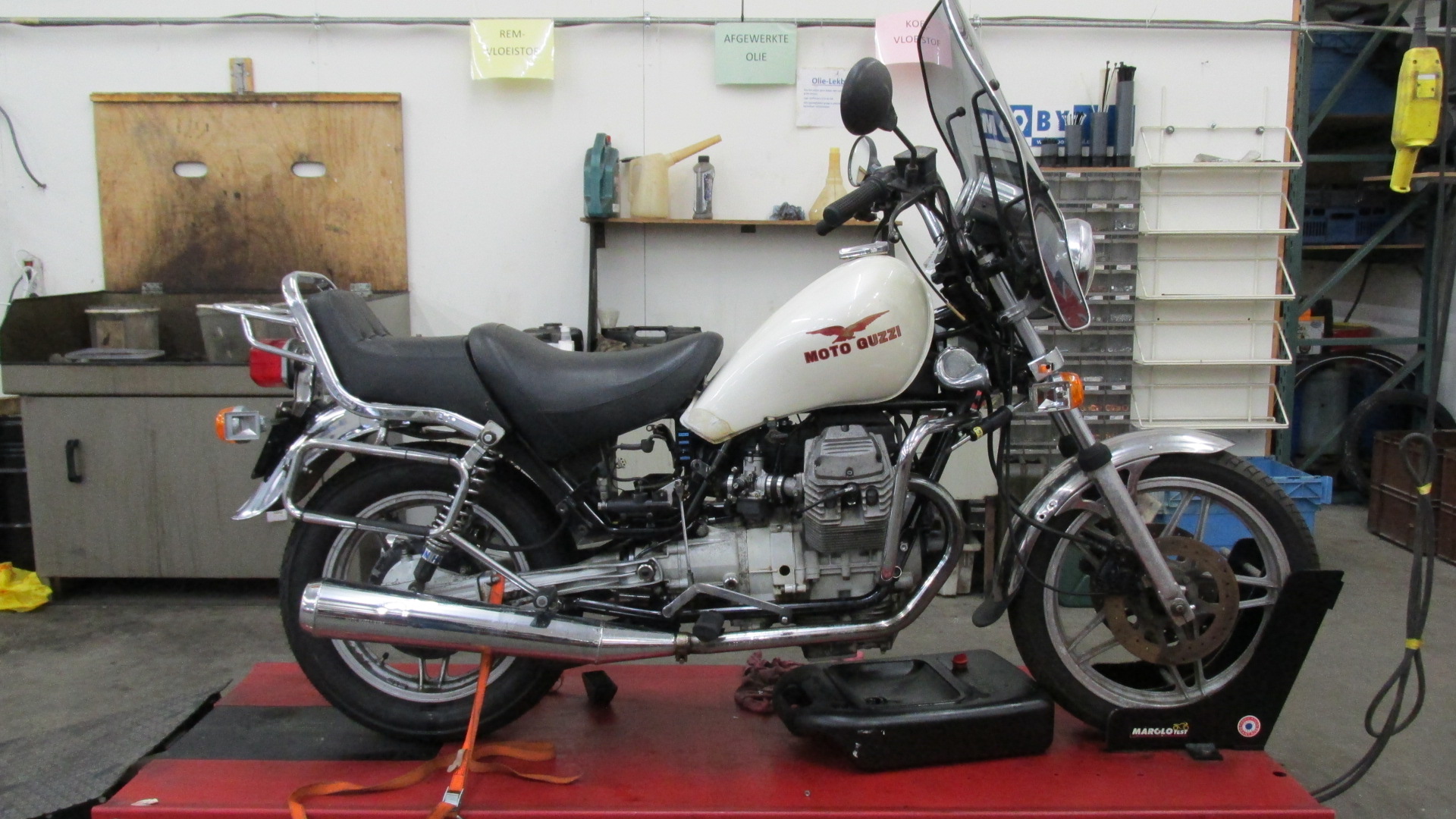 In Onderdelen: Moto Guzzi V35 Florida 1991 42.258Km