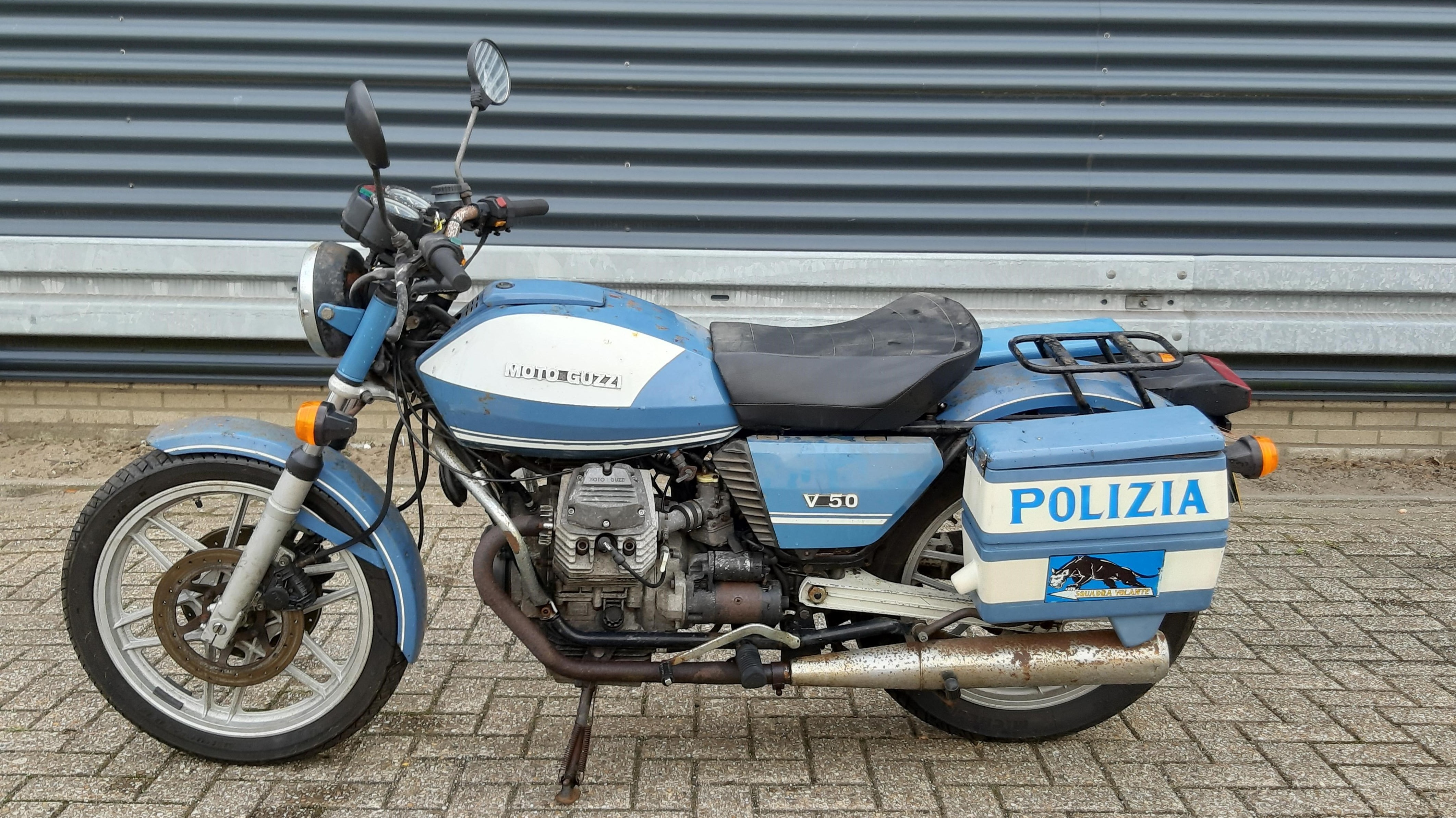 In Onderdelen: Moto Guzzi V50 III Police 1986 48.594Km