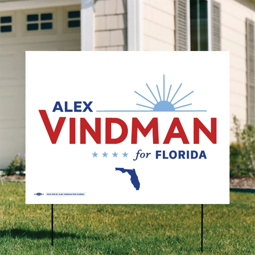Alex Vindman - White Colorway (24" x 18" Coroplast Yard Sign)