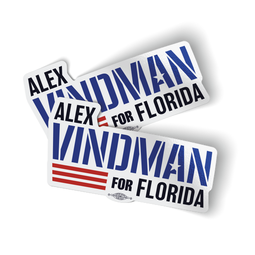 Alex Vindman - White (4.6" x 2.5" Vinyl Sticker -- Pack of Two!)