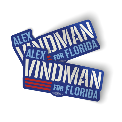 Alex Vindman - Blue (4.6" x 2.5" Vinyl Sticker -- Pack of Two!)