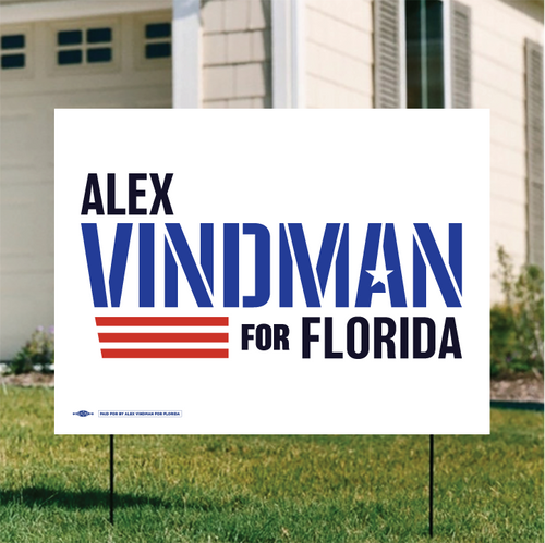 Alex Vindman - White Colorway (24" x 18" Coroplast Yard Sign)