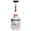 A jelly orange base with fine orange and holographic microglitters.