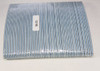 7" Washable cushion black boomerang file with blue center. One side coarse (100 grit) and one side medium (180 grit).