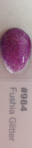 Gel Polish - Fuchsia Glitter #984 1/2 oz