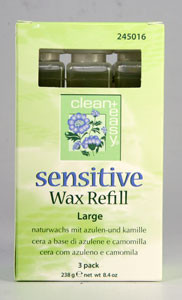 Clean & Easy Large Leg Sensitive Wax Refills - 3 pack