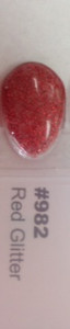 Gel Polish - Red Glitter #982 1/2 oz