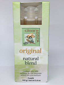 Clean & Easy Medium Bikini Original Wax Refill - 3 Pack
