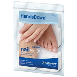 HandsDown Nail Wipes 2x2 - 200 Pack