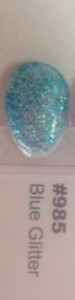 Gel Polish - Blue Glitter #985 1/2 oz