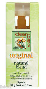 Clean & Easy Small Facial Original Wax Refill - 3 Pack