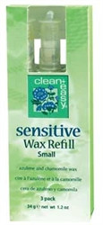 Clean & Easy Small Facial Sensitive Wax Refills - 3 Pack