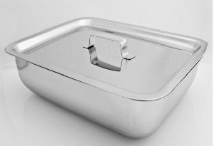 Instruments Sterilizing Tray with Basket - Square 8"x6"x2"