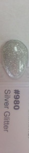 Gel Polish - Silver Glitter #980 1/2 oz