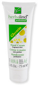 Glycerin Herbalind Hand Cream Fragrance Free 75 ml