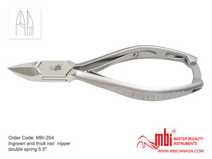Ingrown and Thick Nail Nipper Double Spring 5.5"